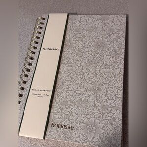 Morris & Co. Spiral Notebook Journal Cream Floral 200 pg